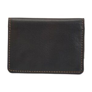 JACK GEORGES Leather Voyager Buffalo Card Holder Wallet